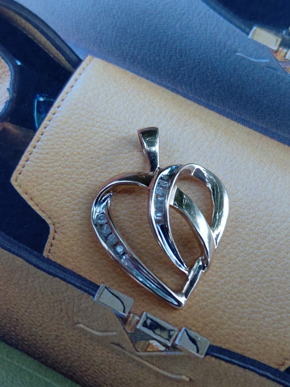 Diamond Yellow Gold Heart Pendant